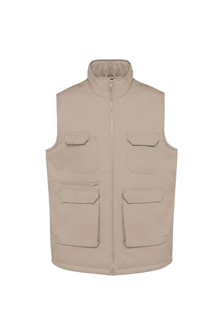 UNISEX PADDED MULTI-POCKET POLYCOTTON VEST