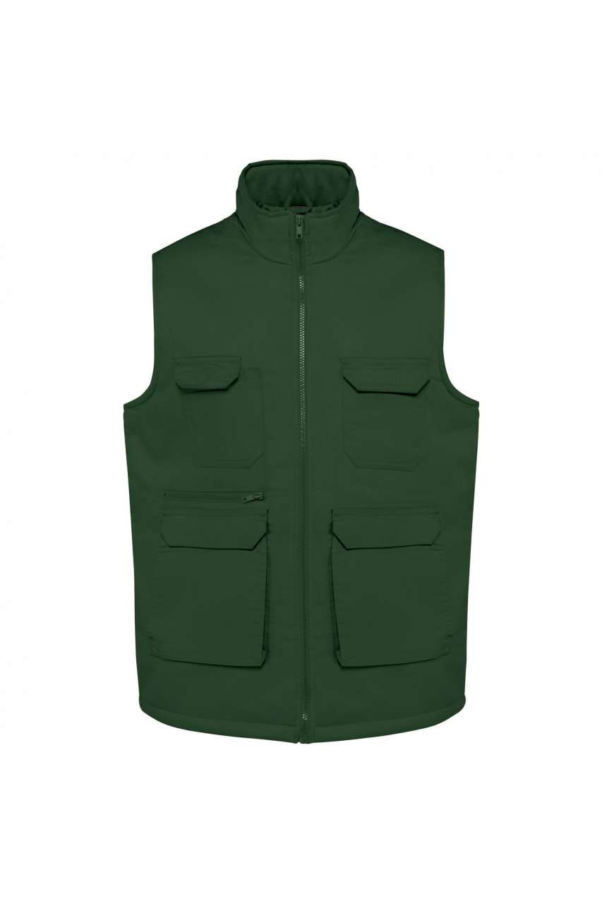UNISEX PADDED MULTI-POCKET POLYCOTTON VEST