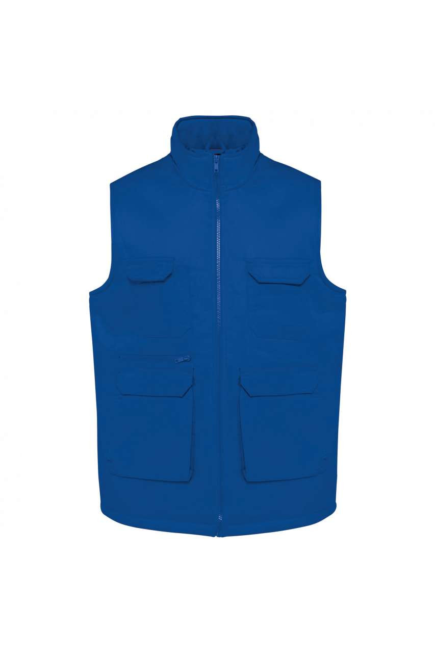 UNISEX PADDED MULTI-POCKET POLYCOTTON VEST