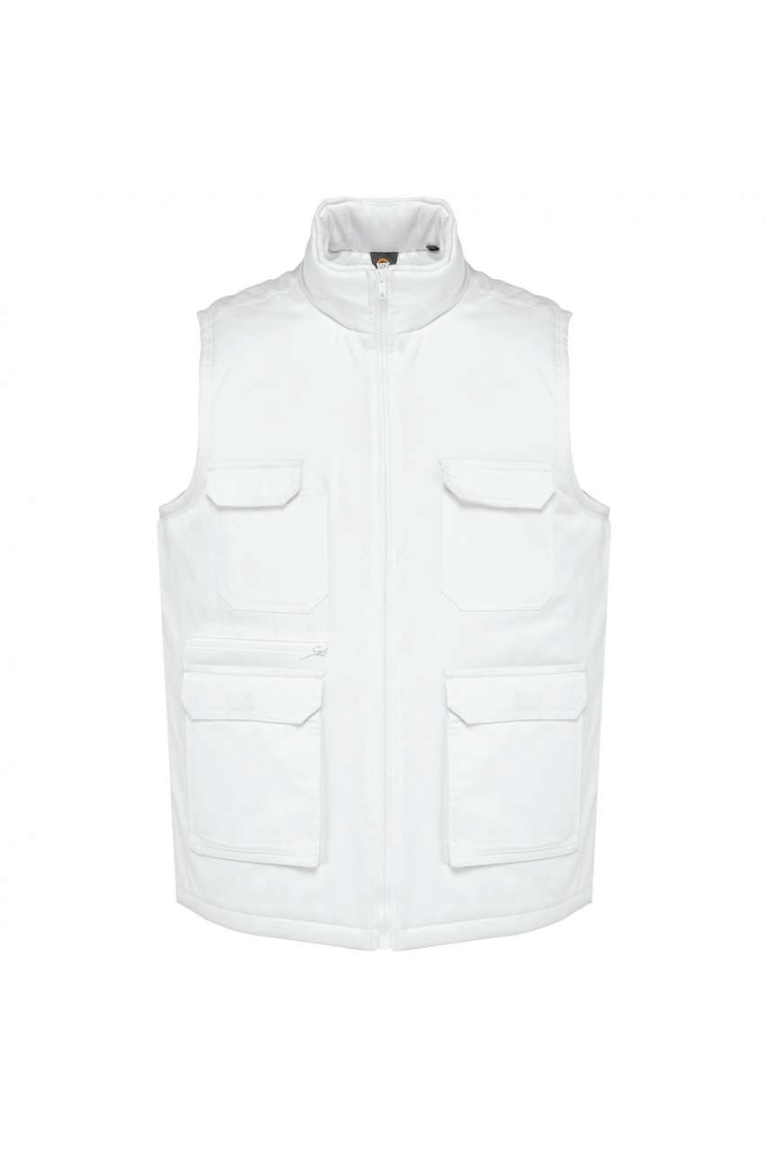UNISEX PADDED MULTI-POCKET POLYCOTTON VEST