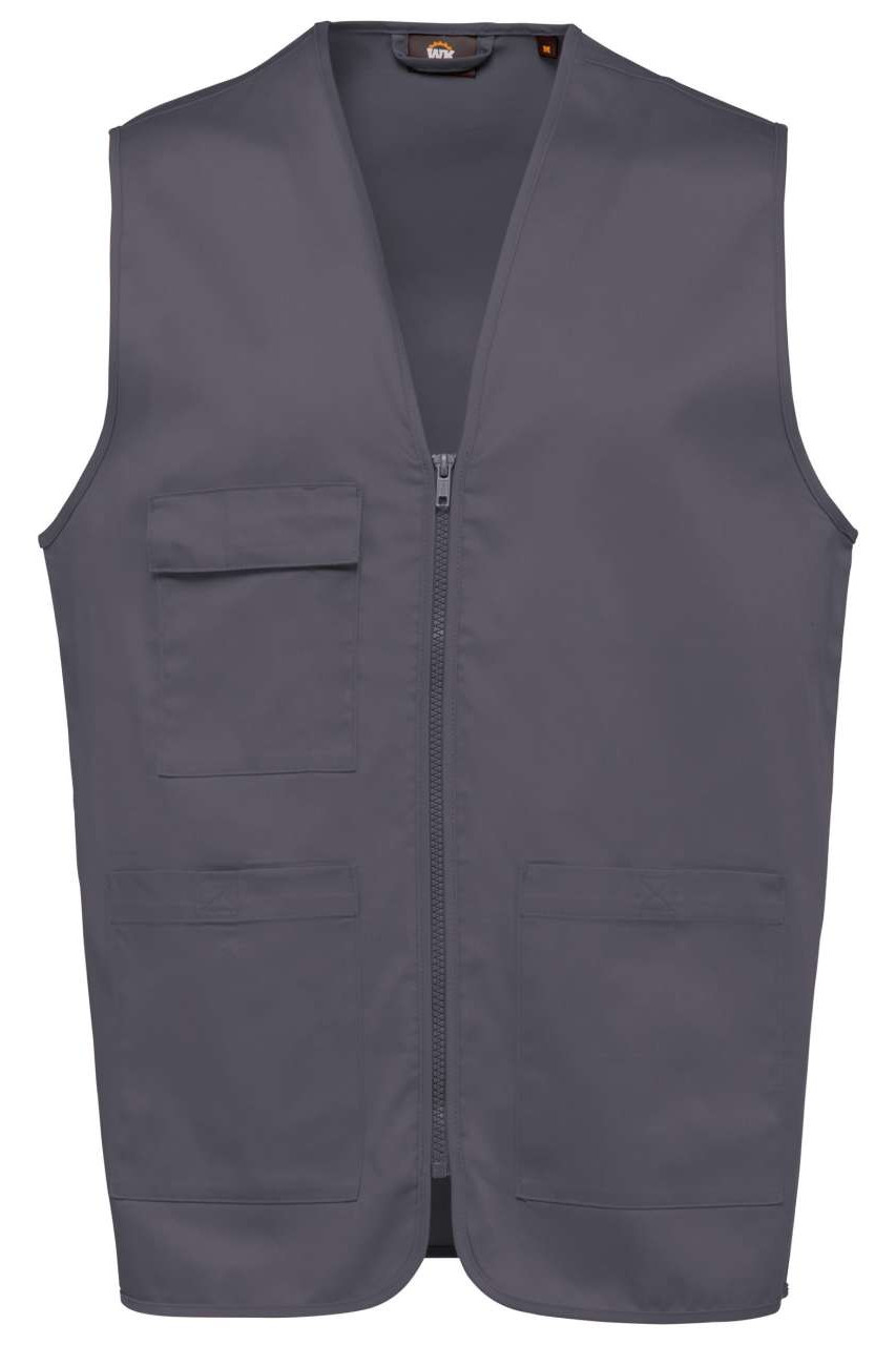 UNISEX POLYCOTTON MULTI-POCKET VEST