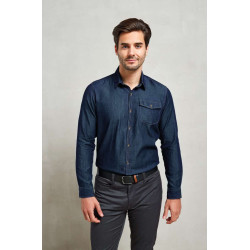MEN’S JEANS STITCH DENIM SHIRT
