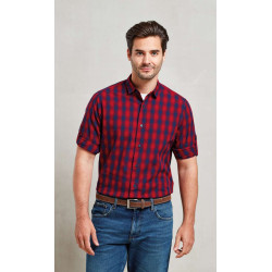 'MULLIGAN' CHECK - MEN'S LONG SLEEVE COTTON SHIRT