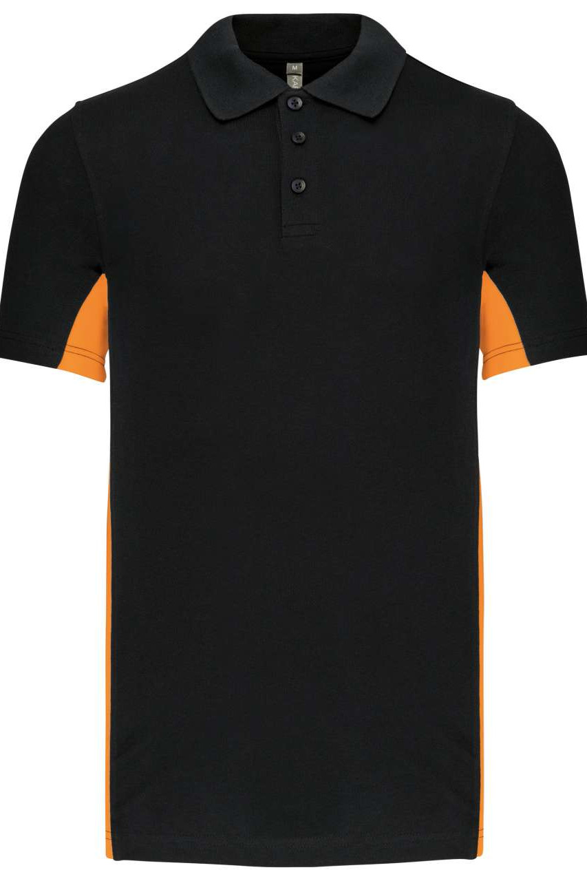 FLAG - SHORT-SLEEVED TWO-TONE POLO SHIRT