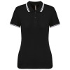 LADIE'S SHORT-SLEEVED POLOSHIRT WITH CONTRASTING PIPING