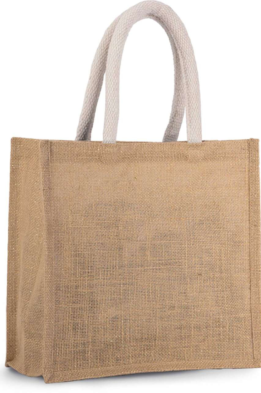 JUTE CANVAS TOTE - MEDIUM