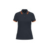 LADIE'S SHORT-SLEEVED POLOSHIRT WITH CONTRASTING PIPING