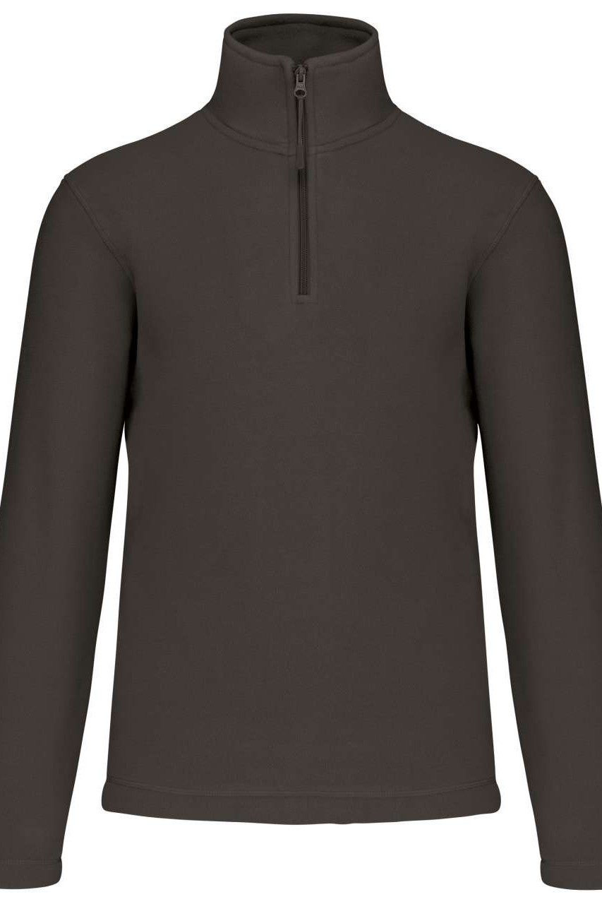 ENZO - ZIP NECK MICROFLEECE JACKET